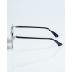 OKULARY NEW BAD LINE / QUEEN LADY SILVER-BLACK METAL BLUE MIRROR 1085