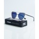 OKULARY NEW BAD LINE / QUEEN LADY SILVER-BLACK METAL BLUE MIRROR 1085