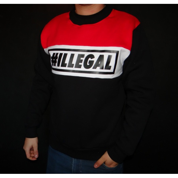 BLUZA KLASYK ILLEGAL / FULLPRINT RED