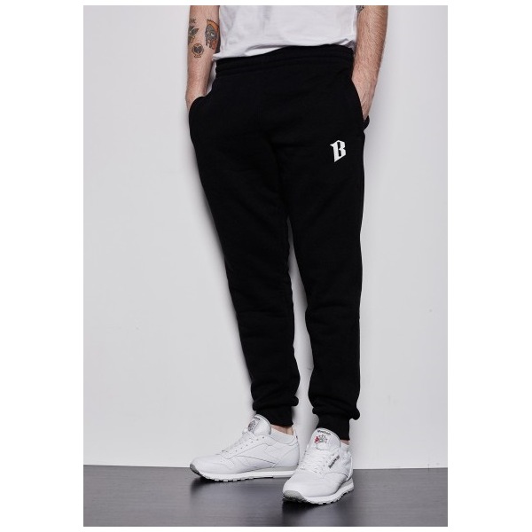Spodnie Dresowe BOR Logo Haft / Black