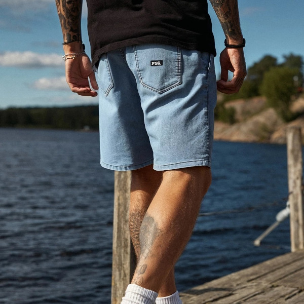 Krótkie Spodenki P56 - Jeans Haft