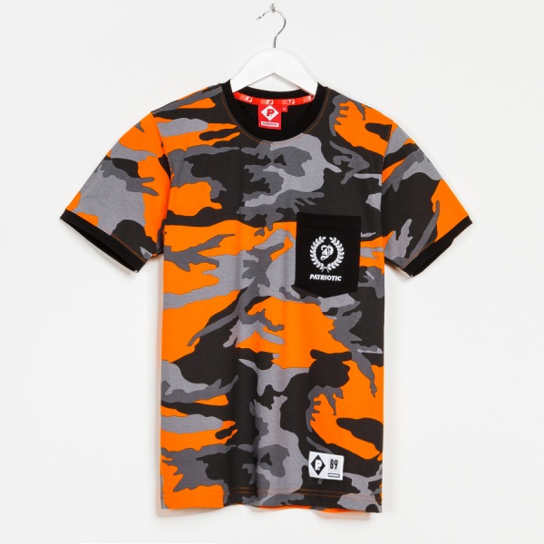 Koszulka Patriotic - Orange Camo